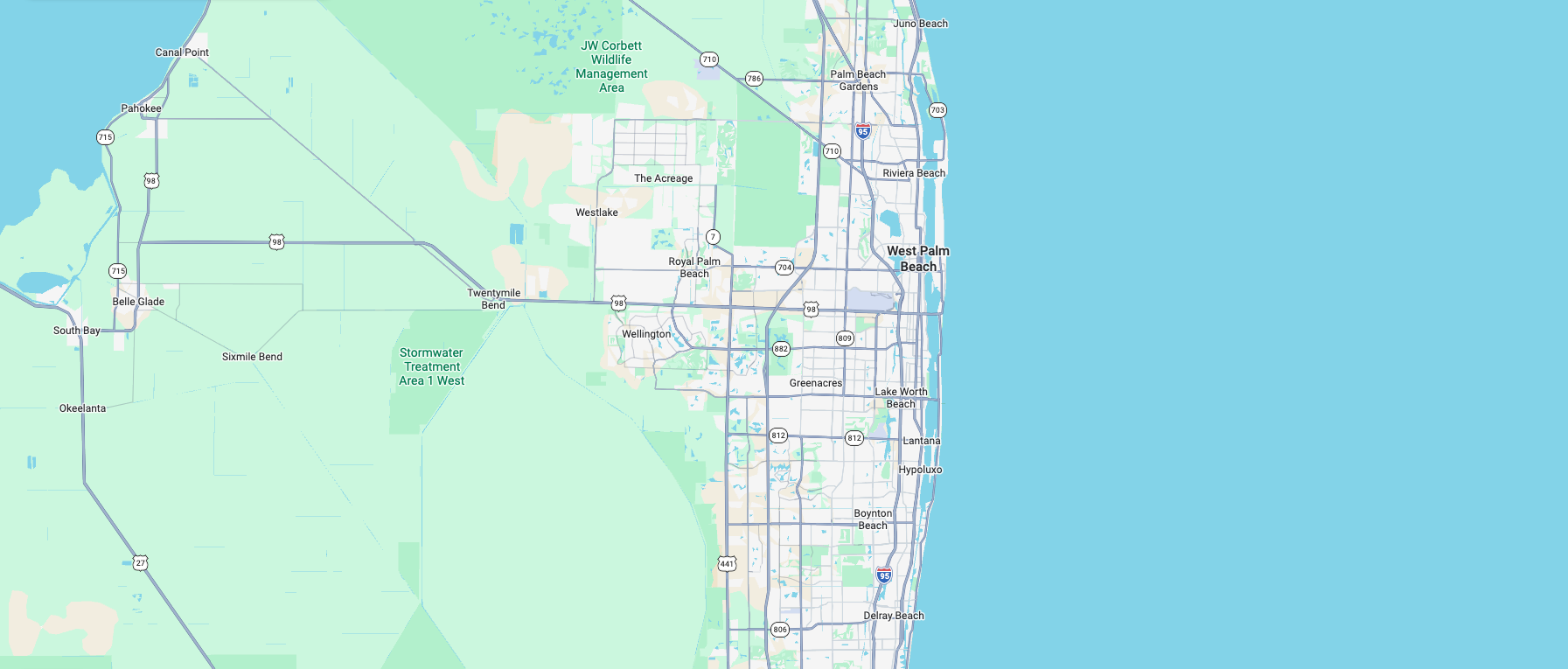 CSU Palm Beach County Map